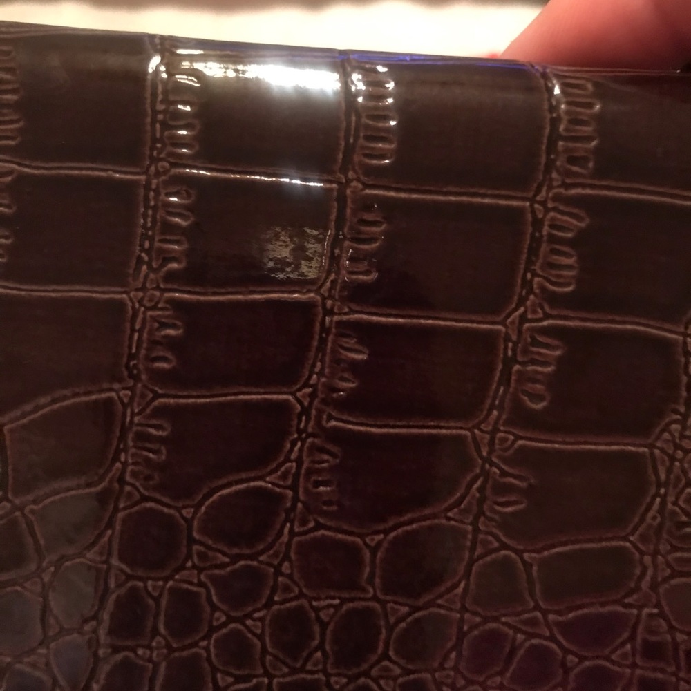 Alligator Leatherette Wallet Wristlet - Picture 5 of 8